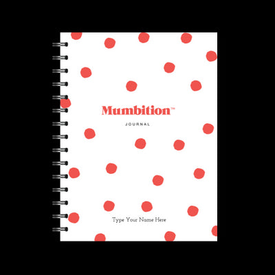 A5 Spiral Journal - Mums & Co - Mumbition™ - Dots - Red