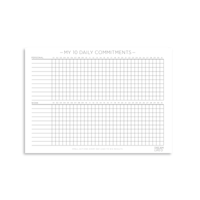 HABIT TRACKER SHEET BUNDLE Downloadable PDF of 6 x A4 Sheets