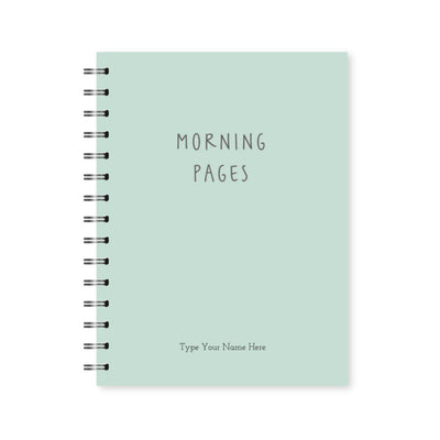 A5 Spiral Journal - Morning Pages - Green