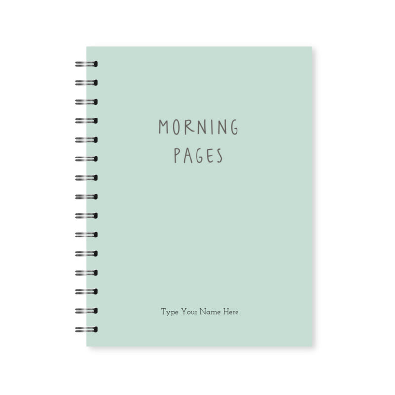 A5 Spiral Journal - Morning Pages - Green