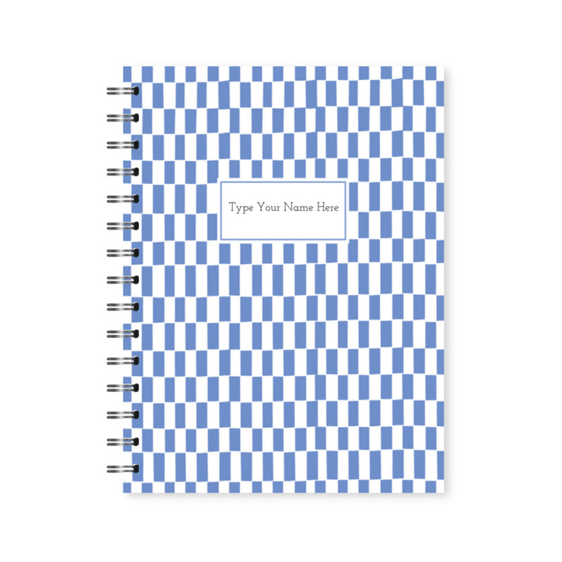 A5 Spiral Journal - Pattern - Cornblue