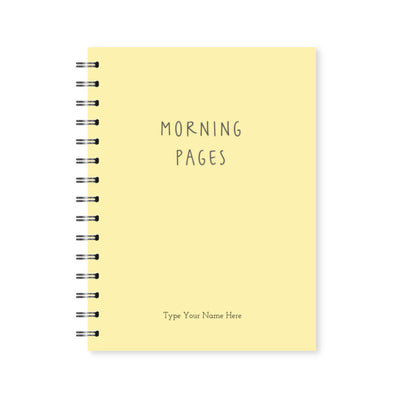 A5 Spiral Journal - Morning Pages - Yellow