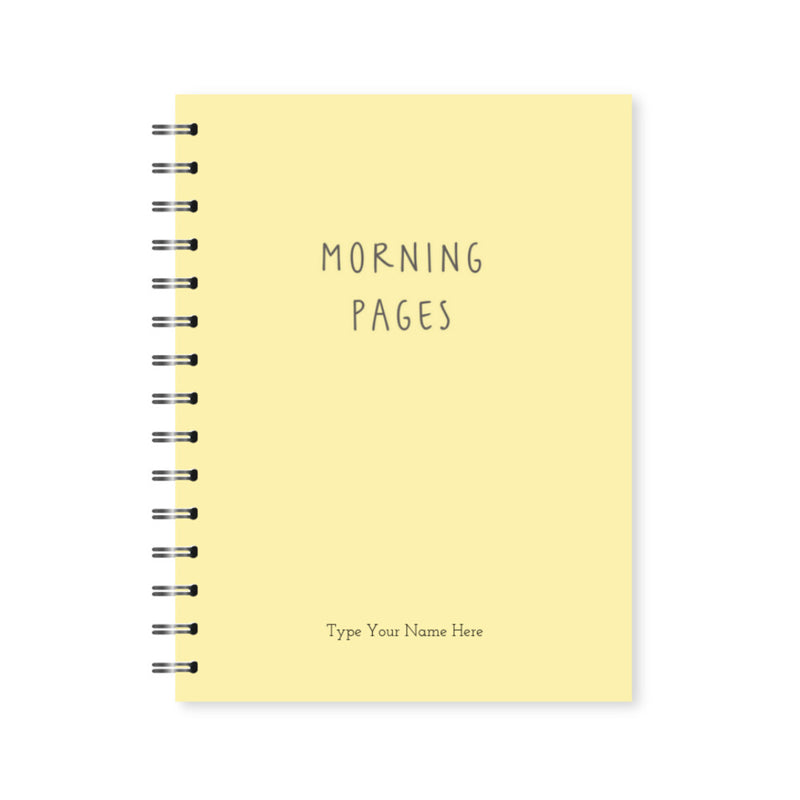 A5 Spiral Journal - Morning Pages - Yellow