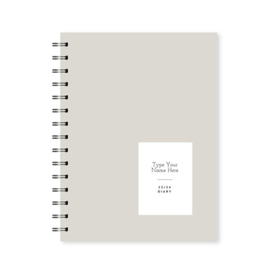 A5 Spiral 23/24 Mid-Year Diary - Sand