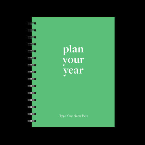 A5 Spiral - Plan Your Year Journal - Emerald