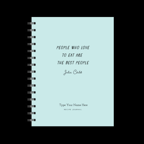 A5 Spiral Recipe Journal - People Who Love