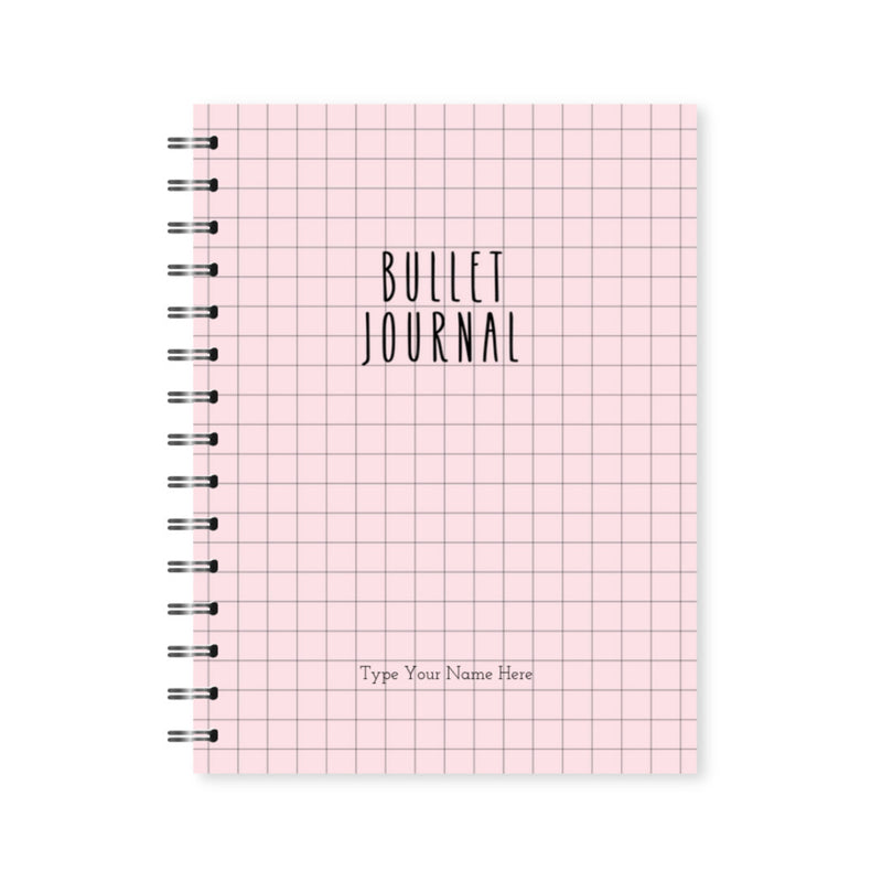 A5 Spiral Bullet Journal - Pink