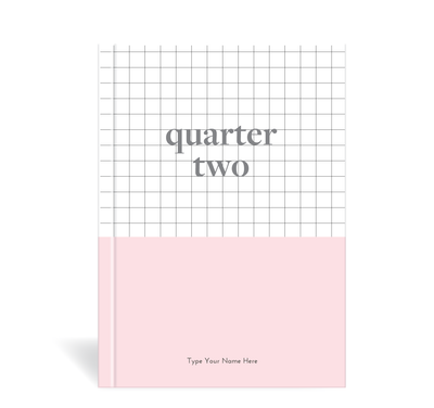 A5 Journal - Daily Progress - Quarter Two - Pink