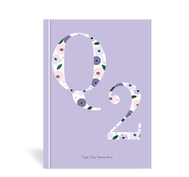 A5 Journal - Daily Progress - Q2 - Lilac