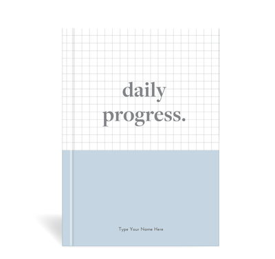 A5 Journal - Daily Progress - Blue