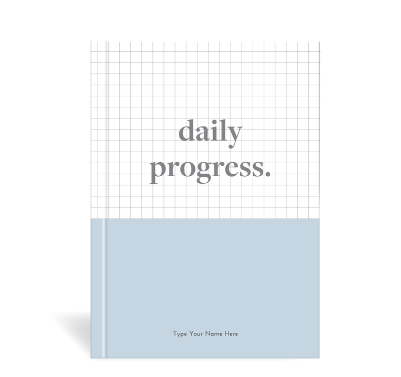 A5 Journal - Daily Progress - Blue