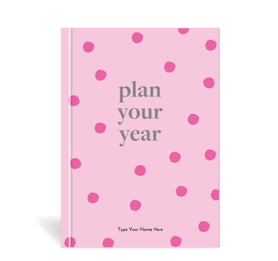 A5 Journal - Plan Your Year - Dots - Pink