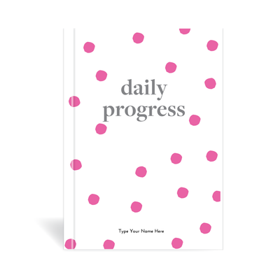 A5 Journal - Daily Progress - Dots - Pink