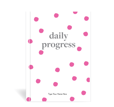 A5 Journal - Daily Progress - Dots - Pink
