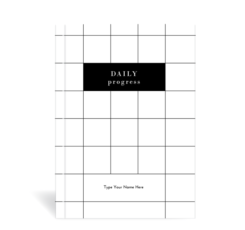 A5 Journal - Daily Progress - White