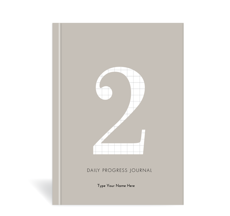 A5 Journal - Daily Progress - Grey