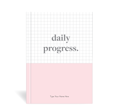 A5 Journal - Daily Progress - Pink