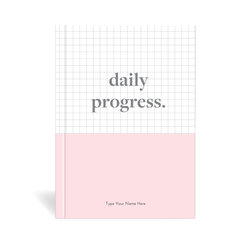 A5 Journal - Daily Progress - Pink