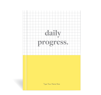 A5 Journal - Daily Progress - Yellow