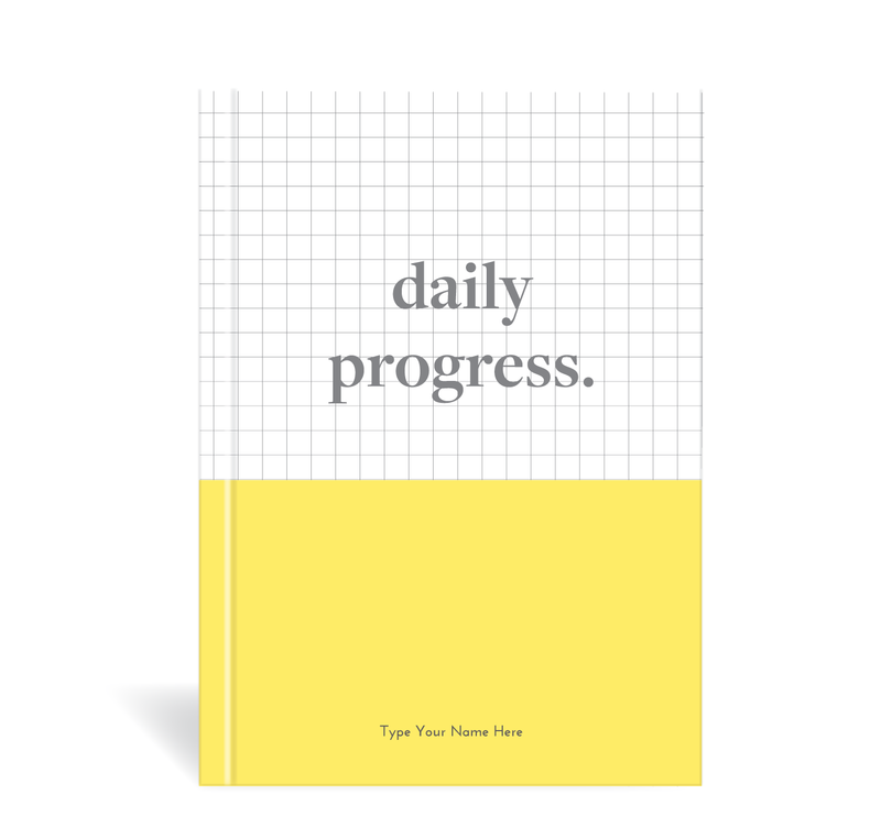 A5 Journal - Daily Progress - Yellow