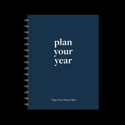 A5 Spiral - Plan Your Year Journal - Navy