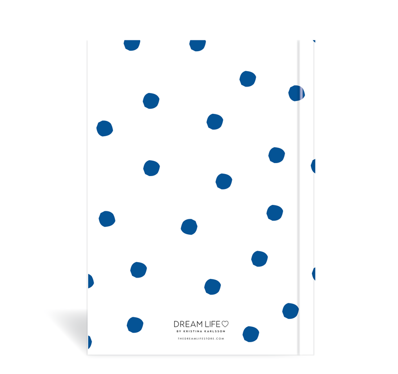 A5 2023 Weekly Spread Diary - Dots - Blue