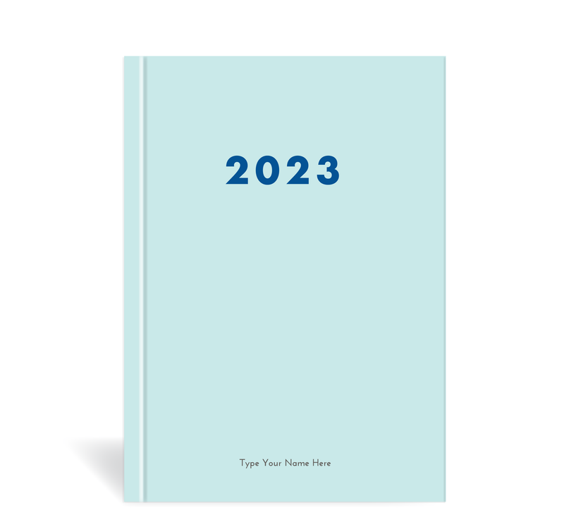 A5 2023 Weekly Spread Diary - Mint