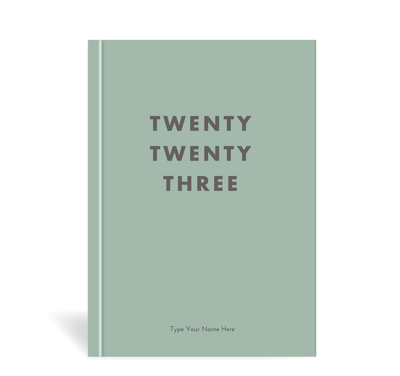 A5 2023 Week to a Page Diary - Green