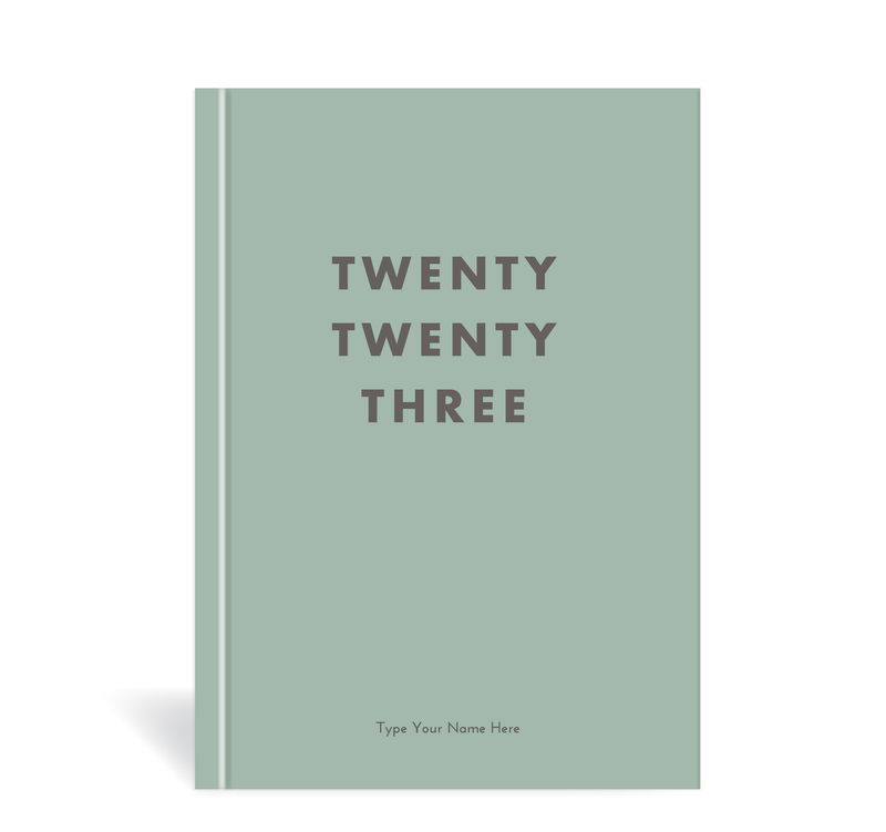 A5 2023 Week to a Page Diary - Green