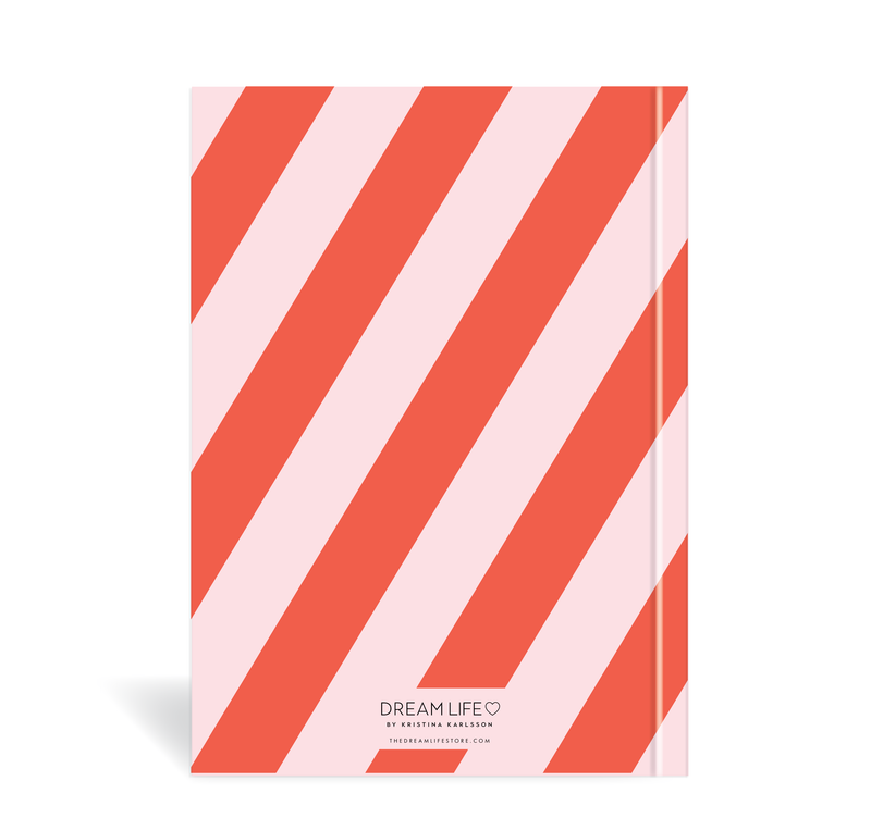 A5 2023 Vertical Weekly Diary - Stripe - Red