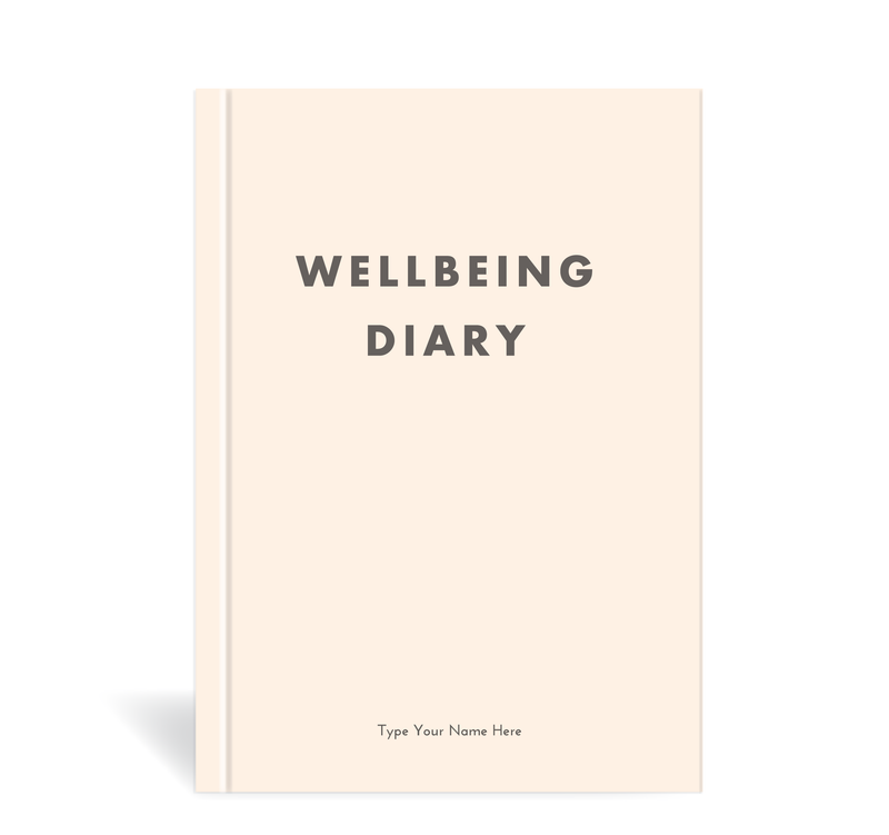 A5 2023 Wellbeing Diary - Blush
