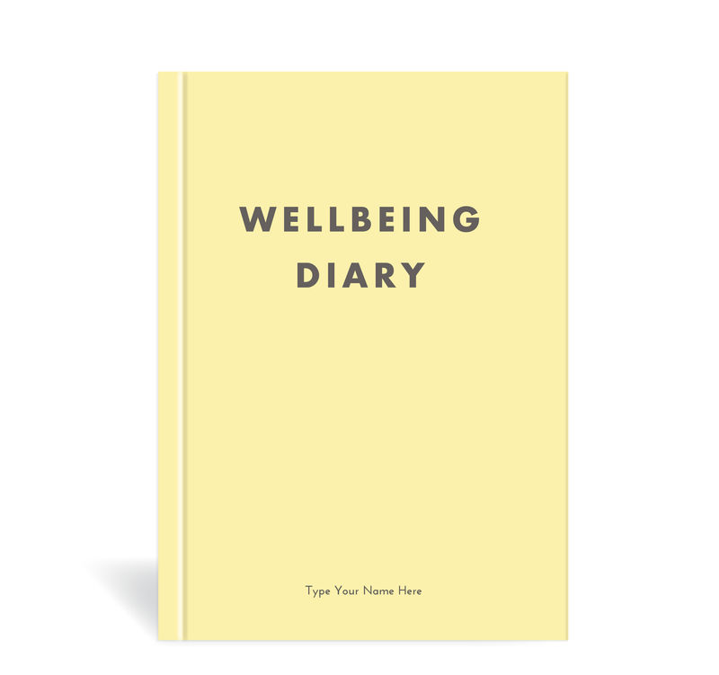 A5 2023 Wellbeing Diary - Yellow