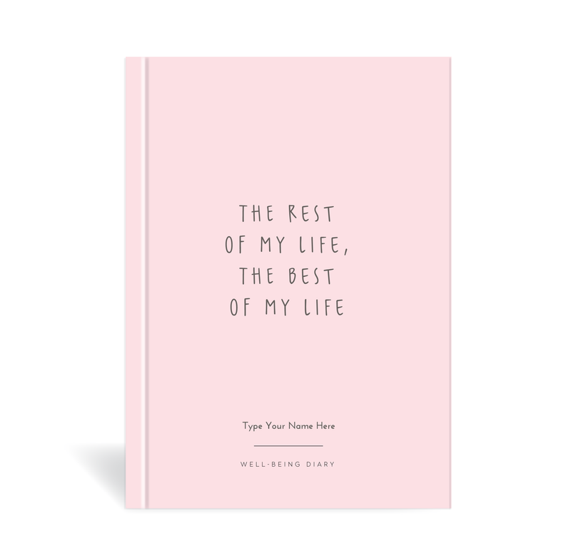 A5 2023 Wellbeing Diary - Pink