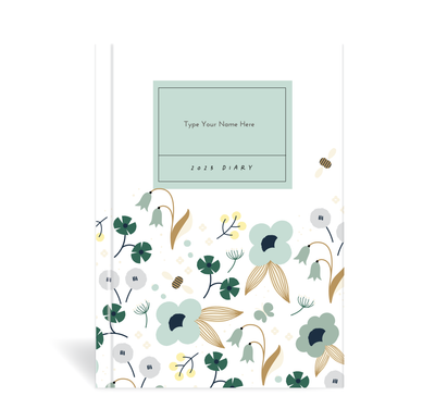 A5 2023 Week to a Page Diary - Spring - Green