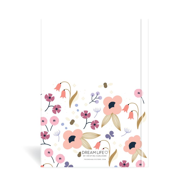 2023 A5 Vertical Weekly Diary - Spring - Pink