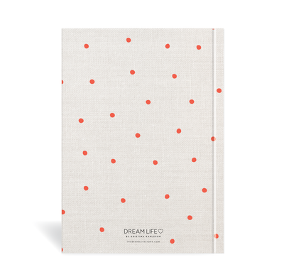 A5 2023 Week to a Page Diary - Linen Look - Red
