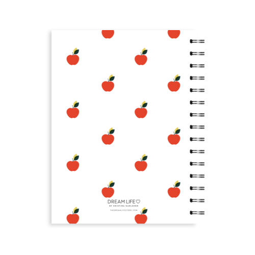 A5 2024 Spiral Teacher Diary - Apples