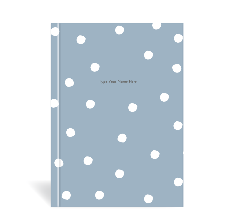 A5 2024 Teacher Diary - Dots - Blue