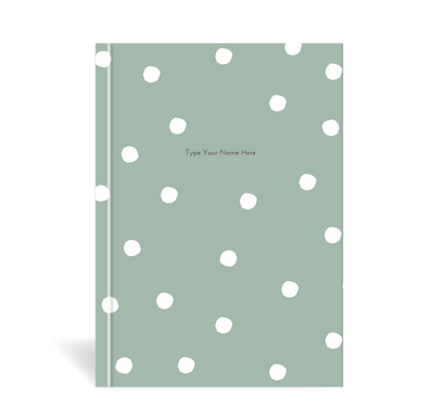 A5 2024 Teacher Diary - Dots - Green