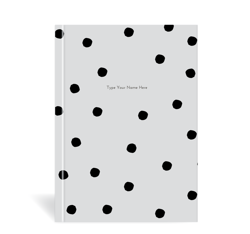 A5 2024 Teacher Diary - Dots - Grey
