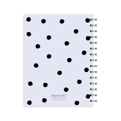 A5 2024 Spiral Teacher Diary - Dots - Lilac