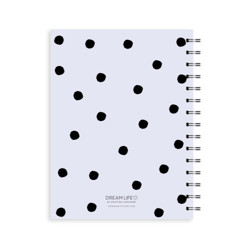 A5 2024 Spiral Teacher Diary - Dots - Lilac