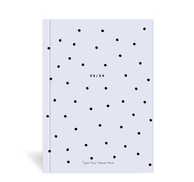 A5 23/24 Mid-Year Diary - Dots - Lilac