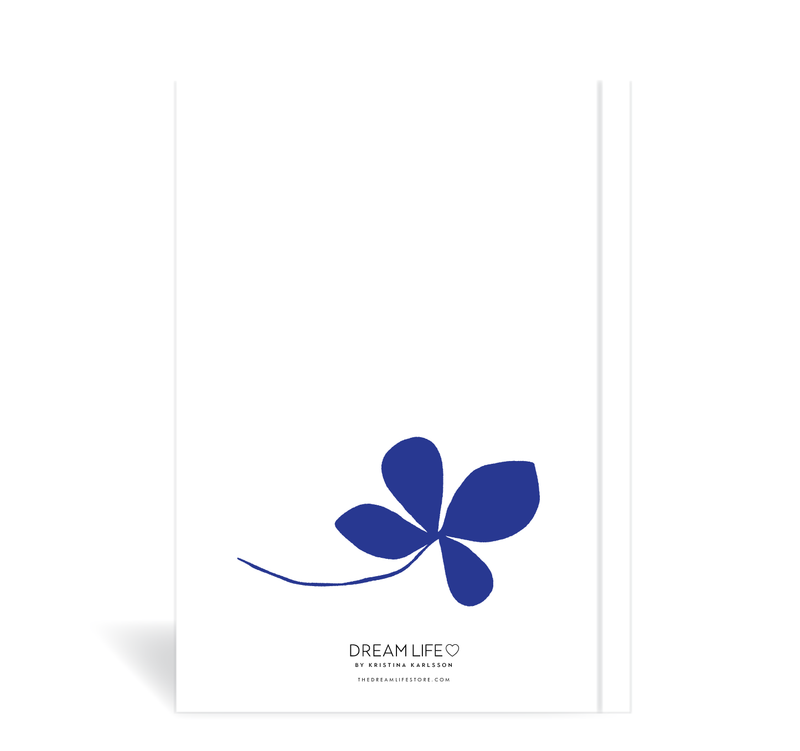 A5 23/24 Mid-Year Diary - Leaves - Blue
