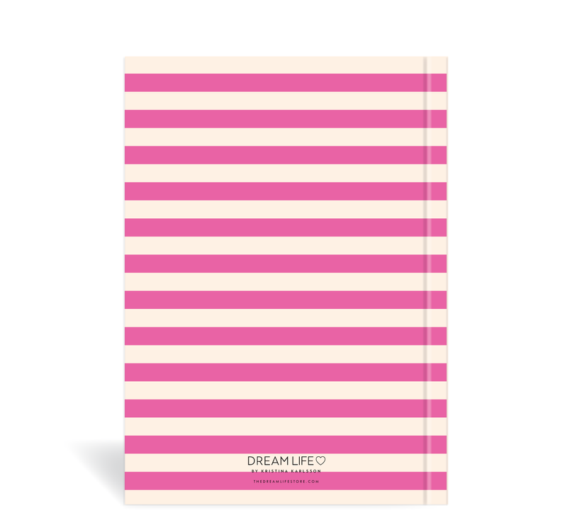A5 23/24 Mid-Year Diary - Stripe - Pink