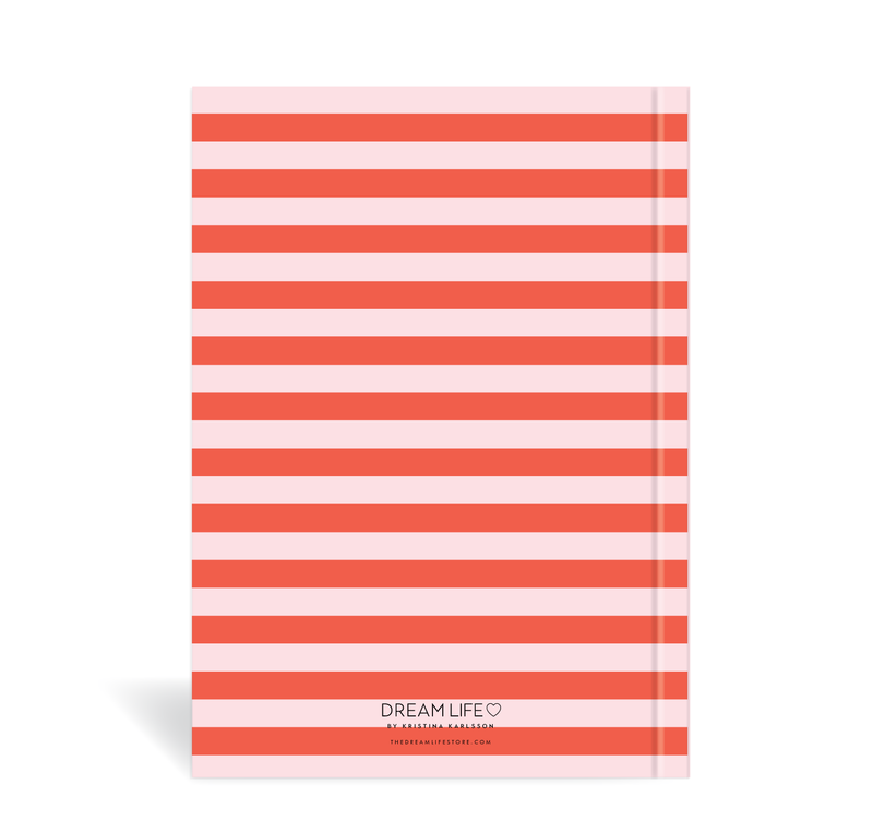 A5 23/24 Mid-Year Diary - Stripe - Red