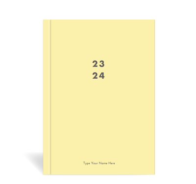 A5 23/24 Mid-Year Diary - Lemon