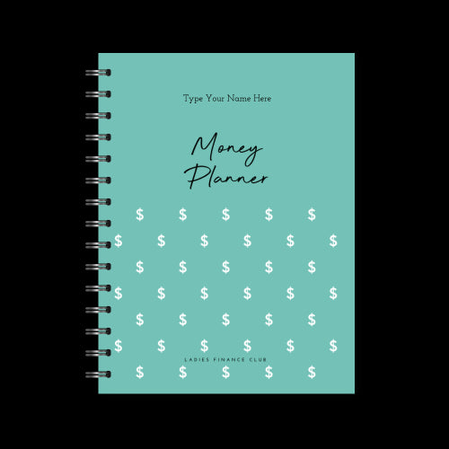 A5 Spiral Journal - Ladies Finance Club - Money Planner - Mint