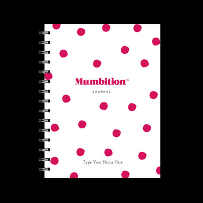 A5 Spiral Journal - Mums & Co - Mumbition™ - Dots - Pink