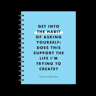 A5 Spiral Journal - Get into the habit...